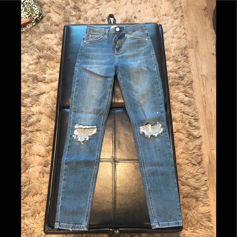 Top Shop Petite High Waisted Jamie jeans